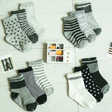 SPRING PARK 6 Pairs Infant Toddler Baby Boys SocksSlip Stripes Stars Print Anti Slip Grips Warm
SPRING PARK 6 Pairs Infant Toddler Baby Boys SocksSlip Stripes Stars Print Anti Slip Grips Warm