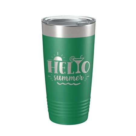 Hello Summer Tumbler Travel Mug Insulated Laser Engraved Coffee Cup 20 oz Green
Hello Summer Tumbler Travel Mug Insulated Laser Engraved Coffee Cup 20 oz Green