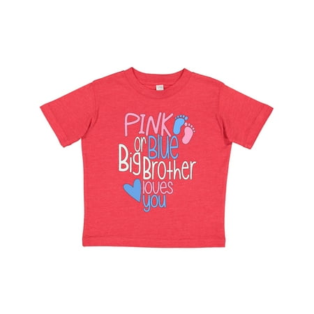 Inktastic Pink or Blue Big Brother Loves You Footprints and Heart Gift Toddler Boy Girl T-Shirt
Inktastic Pink or Blue Big Brother Loves You Footprints and Heart Gift Toddler Boy Girl T-Shirt