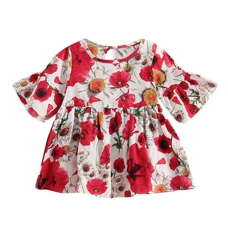 QYZEU Girls White Dress Size 8 Summer Spring Dresses for Little Girls Toddler Kids Girls Dress Floral Print Flare Sleeve Princess Dress Outfits
QYZEU Girls White Dress Size 8 Summer Spring Dresses for Little Girls Toddler Kids Girls Dress Floral Print Flare Sleeve Princess Dress Outfits