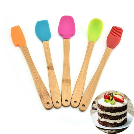 Tuelaly Cream Spatula Wooden Handle Comfortable Grip Heat Resistant Non-stick Easy to Clean Baking Tools Silicone Mini Cake Brush Batter Scraper for Kitchen
Tuelaly Cream Spatula Wooden Handle Comfortable Grip Heat Resistant Non-stick Easy to Clean Baking Tools Silicone Mini Cake Brush Batter Scraper for Kitchen