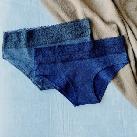 Cotton Lace Hipster 2 Pack Underwear
Cotton Lace Hipster 2 Pack Underwear