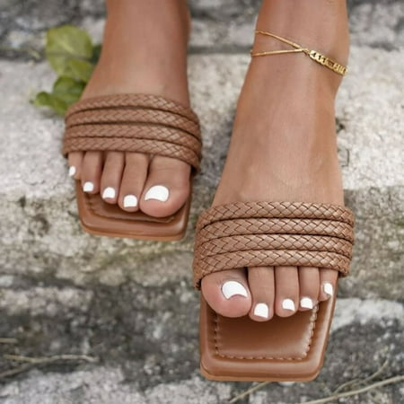 YOTAMI Womens Sandals Women s Casual Vacation Comfort Woven Open Toe Beach Strap Sandals Brown
YOTAMI Womens Sandals Women s Casual Vacation Comfort Woven Open Toe Beach Strap Sandals Brown