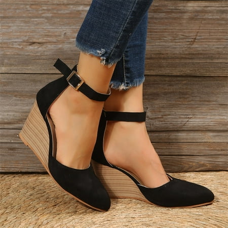 NECHOLOGY Casual Sandals for Women 8 Wide Ladies Fashion Closed Toe Solid Suede Pointed Wedge Heel Thick Women s Jelly Sandals Black 8
NECHOLOGY Casual Sandals for Women 8 Wide Ladies Fashion Closed Toe Solid Suede Pointed Wedge Heel Thick Women s Jelly Sandals Black 8