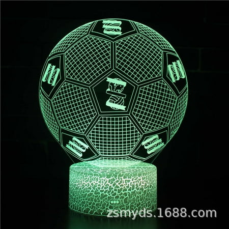 Kids Night Lights 3D Football Birthday Christmas Valentine s Day Gifts for Sports Fans Boys Girls Beech base: colorful touch(MY-403)
Kids Night Lights 3D Football Birthday Christmas Valentine s Day Gifts for Sports Fans Boys Girls Beech base: colorful touch(MY-403)
