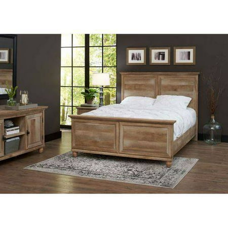 Better Homes and Gardens Crossmill Queen Bed, Weathered Finish