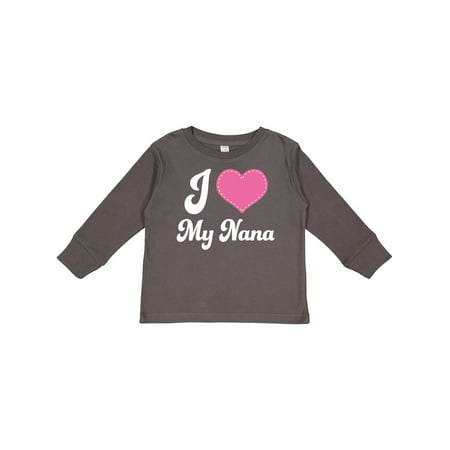 Inktastic I Love My Nana Gift Toddler Boy or Toddler Girl Long Sleeve T-Shirt