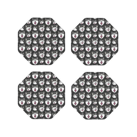 Pofeuu Husky Print Coasters for Drinks 4Pack PU Leather Coasters Bar Drink Coasters for Tabletop Protection Furniture from Damage-Octagon
Pofeuu Husky Print Coasters for Drinks 4Pack PU Leather Coasters Bar Drink Coasters for Tabletop Protection Furniture from Damage-Octagon