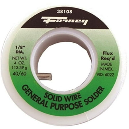8912966 SOLDER 40/60 GENERAL PURPOSE Size In=1/8 Wt Lb=1/4