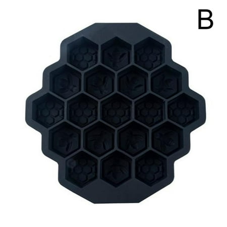 Silicone 19 Mobile Bee Honeycomb Cake Chocolate Soap Icing Mold Soap D4I6