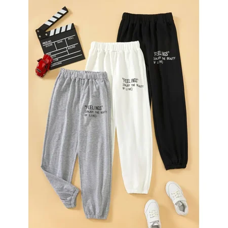 GEDER-FA3pcs Boys Sweatpants Elastic Waist Letter Print Sport Jogger Pants Kids Clothes
GEDER-FA3pcs Boys Sweatpants Elastic Waist Letter Print Sport Jogger Pants Kids Clothes