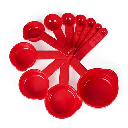 HXAZGSJA 10pcs Plastic Measuring Cups Spoons Kitchen Baking Cooking Tools Set Kitchen Supplies(Red)
HXAZGSJA 10pcs Plastic Measuring Cups Spoons Kitchen Baking Cooking Tools Set Kitchen Supplies(Red)