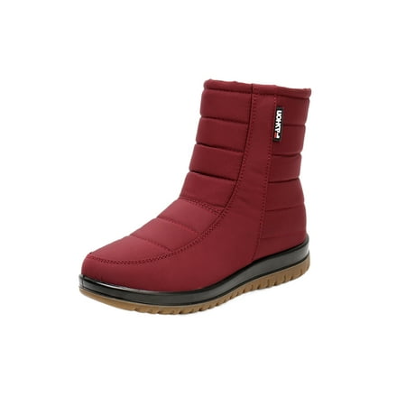 Lacyhop Womens Walking Casual Snow Boots Comfort Warm Winter Shoes Breathable Round Toe Plush Lined Boot Red 7
Lacyhop Womens Walking Casual Snow Boots Comfort Warm Winter Shoes Breathable Round Toe Plush Lined Boot Red 7
