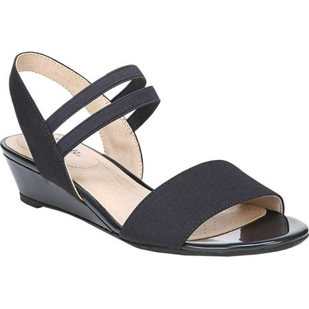 Women s Life Stride Yolo Slingback Navy Fabric 7.5 W