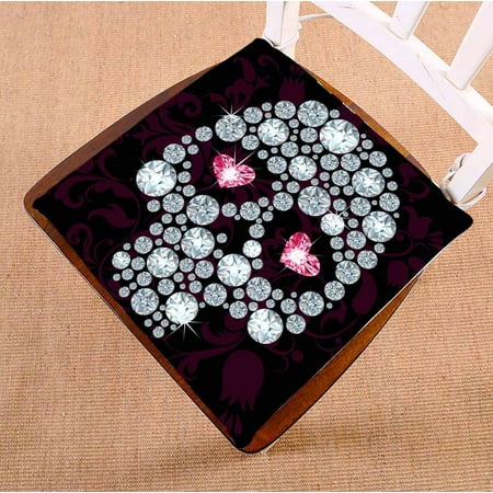 PKQWTM Skull Made With Shiny Diamonds Chair Pads Chair Mat Seat Cushion Chair Cushion Floor Cushion Size 18x18 inches
PKQWTM Skull Made With Shiny Diamonds Chair Pads Chair Mat Seat Cushion Chair Cushion Floor Cushion Size 18x18 inches