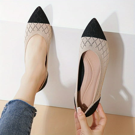 Women‘s Knit Flat Shoes Argyle Pattern Lightweight Pointed Toe Shoes Women‘s Outdoor Footwear
Women‘s Knit Flat Shoes Argyle Pattern Lightweight Pointed Toe Shoes Women‘s Outdoor Footwear
