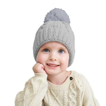 EHTMSAK Newborn Infant Ski Beanie Toddler Baby Kids Pompom Cap Knitted Winter Hat for Girl Boy Gray 0-3Y One Size 
EHTMSAK Newborn Infant Ski Beanie Toddler Baby Kids Pompom Cap Knitted Winter Hat for Girl Boy Gray 0-3Y One Size