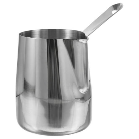 NUOLUX Sturdy Stainless Steel Coffee Jug Handled Coffee Pitcher Multi-use Milk Frothing Pitcher with Scale