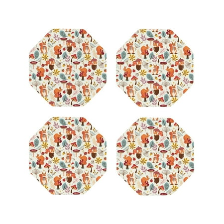 Lukts Squirrel Nuts Mushroom Print Leather Drinks Coasters Set of 4 Suitable or Drinks Furniture Protection and Easy Clean up-Octagon
Lukts Squirrel Nuts Mushroom Print Leather Drinks Coasters Set of 4 Suitable or Drinks Furniture Protection and Easy Clean up-Octagon