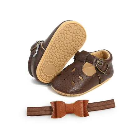 Gomelly Baby Girls Crib Shoes First Walker Shoes Toddler Flats T-Strap Princess Shoe Hollow Out Shoes Vintage Flats Breathable Casual Shoes Dark Brown with Headband 6C
Gomelly Baby Girls Crib Shoes First Walker Shoes Toddler Flats T-Strap Princess Shoe Hollow Out Shoes Vintage Flats Breathable Casual Shoes Dark Brown with Headband 6C