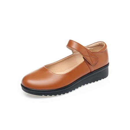 Difumos Womens Lightweight Magic Tape Mary Jane Sandals Comfortable Comfort Shoes Work Non-Slip Leather Shoe Brown 7.5
Difumos Womens Lightweight Magic Tape Mary Jane Sandals Comfortable Comfort Shoes Work Non-Slip Leather Shoe Brown 7.5