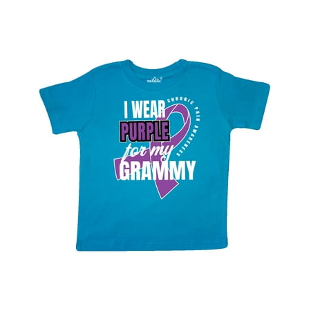 Inktastic Chronic Pain I Wear Purple For My Grammy Gift Toddler Boy or Toddler Girl T-Shirt