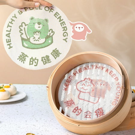 Riguas 2Pcs Steamer Mats Food Grade Heat-Resistant Cartoon Pattern BPA Free Non-Stick Food-Making Reusable Dim Sum under Steamer Mats Cooking Accessories for Home
Riguas 2Pcs Steamer Mats Food Grade Heat-Resistant Cartoon Pattern BPA Free Non-Stick Food-Making Reusable Dim Sum under Steamer Mats Cooking Accessories for Home