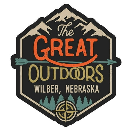 Wilber Nebraska The Great Outdoors Design 4-Inch Magnet