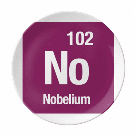 NO Nobelium Checal Element chem Plate Decorative Porcelain Salver Tableware Dinner Dish
NO Nobelium Checal Element chem Plate Decorative Porcelain Salver Tableware Dinner Dish