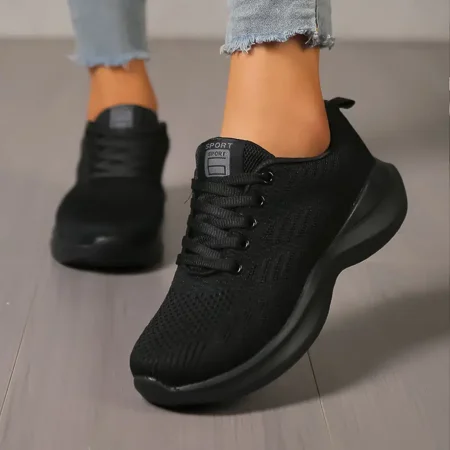 Outdoor Soft Sole Flying Woven Sneakers Breathable Lace-Up Running Shoes Women‘s Footwear
Outdoor Soft Sole Flying Woven Sneakers Breathable Lace-Up Running Shoes Women‘s Footwear