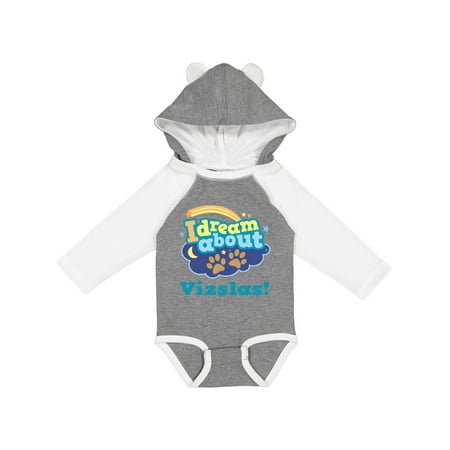 Inktastic Vizsla Dog Dream Gift Baby Boy or Baby Girl Long Sleeve Bodysuit