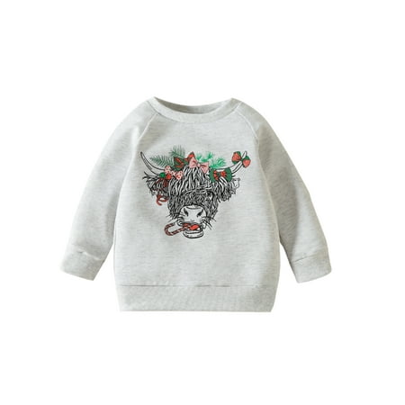 xingqing 0-4Y Christmas Newborn Baby Girls Boys Cowboy Sweatshirt Long Sleeve Crew Neck Bull Head Print Pullover Gray 12-18 Months
xingqing 0-4Y Christmas Newborn Baby Girls Boys Cowboy Sweatshirt Long Sleeve Crew Neck Bull Head Print Pullover Gray 12-18 Months
