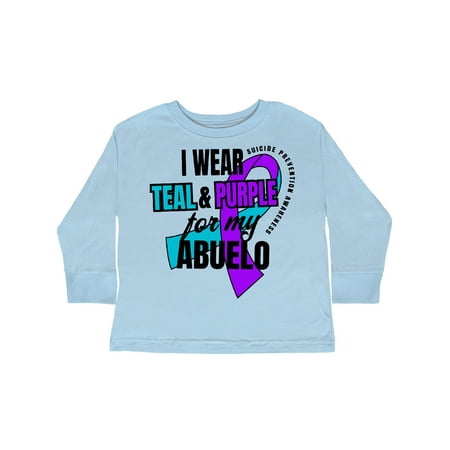 Inktastic Suicide Prevention I Wear Teal and Purple for My Abuelo Gift Toddler Boy or Toddler Girl Long Sleeve T-Shirt
Inktastic Suicide Prevention I Wear Teal and Purple for My Abuelo Gift Toddler Boy or Toddler Girl Long Sleeve T-Shirt