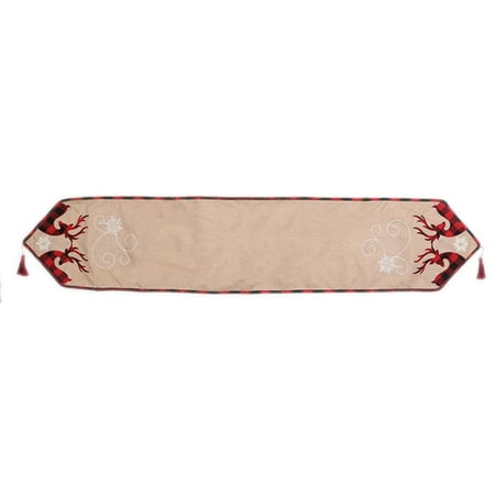 YESTUNE Christmas Elk Deer Table Runners Holiday Non-Slip Burlap Table Runner Table Setting Decor for Farmhouse Wedding Party
YESTUNE Christmas Elk Deer Table Runners Holiday Non-Slip Burlap Table Runner Table Setting Decor for Farmhouse Wedding Party
