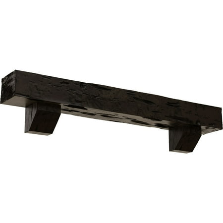 Ekena Millwork 8 H x 10 D x 60 W Pecky Cypress Faux Wood Fireplace Mantel Kit w/ Ashford Corbels Premium Walnut
Ekena Millwork 8 H x 10 D x 60 W Pecky Cypress Faux Wood Fireplace Mantel Kit w/ Ashford Corbels Premium Walnut