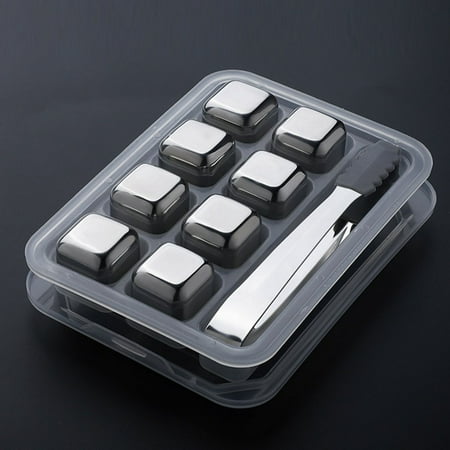 JINGT Stainless Steel Ice Cubes Chilling Stones Rocks Reusable for Whiskey Wine Drink
JINGT Stainless Steel Ice Cubes Chilling Stones Rocks Reusable for Whiskey Wine Drink