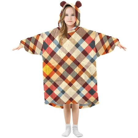joogoo Wearable Blanket Hoodie for Kids Red Artistic Checkered Pattern Flannel Oversized Sweatshirt 3-14 Years M
joogoo Wearable Blanket Hoodie for Kids Red Artistic Checkered Pattern Flannel Oversized Sweatshirt 3-14 Years M