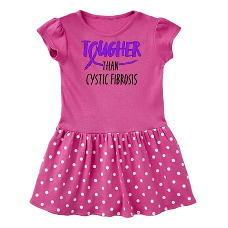 Inktastic Tougher than Cystic Fibrosis Gift Baby Girl Dress