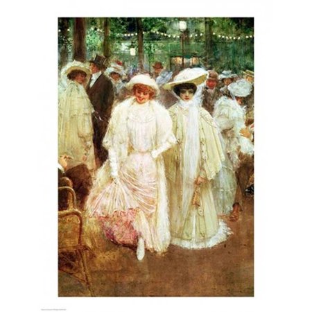 Posterazzi BALXIR176294 The Gardens of Paris Poster Print by Jean Beraud - 18 x 24 in.