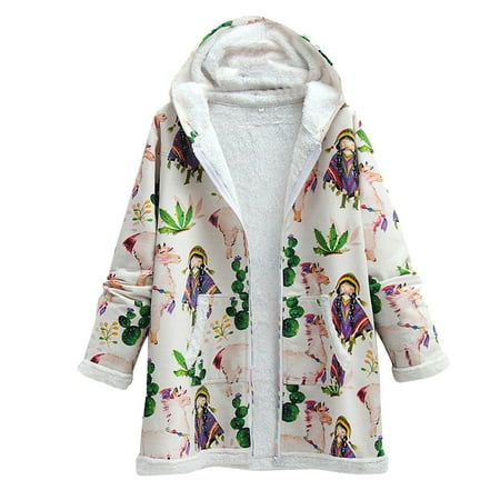 Casual Women Jacket Weather Jacket Coats For Women Winter Fleece Thick Coats Warm Hooded Outerwear Fashion Print Buttons Outwear Tops With Pocket Long Sleeve Pajamas Women
Casual Women Jacket Weather Jacket Coats For Women Winter Fleece Thick Coats Warm Hooded Outerwear Fashion Print Buttons Outwear Tops With Pocket Long Sleeve Pajamas Women
