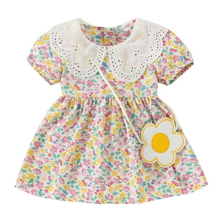 HIBRO Toddler Girls Short Sleeve Floral Prints Lace Ruffles Princess Dress Dance Party Dresses Clothes Tan Girls Cotton Dress Girls Easter Outfits
HIBRO Toddler Girls Short Sleeve Floral Prints Lace Ruffles Princess Dress Dance Party Dresses Clothes Tan Girls Cotton Dress Girls Easter Outfits