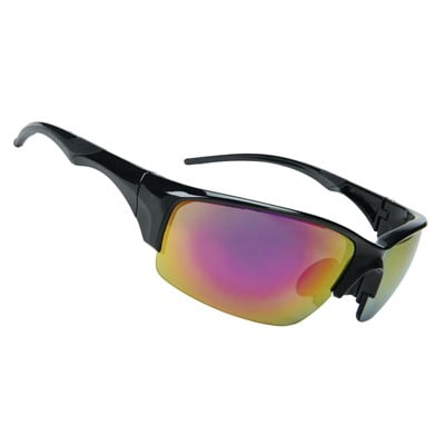 N-Specs Axel LX Red Mirrored Lens Safety Glasses - (12 Pairs)