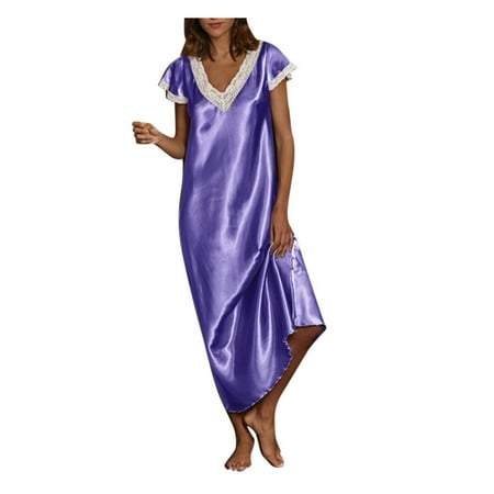 EHTMSAK Sexy Chemise for Women Long Nightgown Teddy Babydoll Short Sleeve Satin Lingerie Purple 3XL
EHTMSAK Sexy Chemise for Women Long Nightgown Teddy Babydoll Short Sleeve Satin Lingerie Purple 3XL