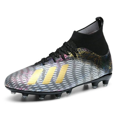 Earlde Boys Mens Soccer Shoes Football Boots Cleats High-Top Spikes Soccer Shoes Boys Outdoor Indoor Athletic Training Sneakers
Earlde Boys Mens Soccer Shoes Football Boots Cleats High-Top Spikes Soccer Shoes Boys Outdoor Indoor Athletic Training Sneakers