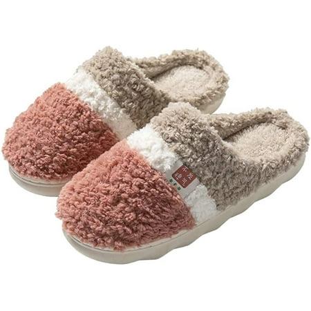DanceeMangoo Women Men Cozy Fluffy Fur Soft House Slippers Fashion Color Contrast Anti-slip Indoor Shoes
DanceeMangoo Women Men Cozy Fluffy Fur Soft House Slippers Fashion Color Contrast Anti-slip Indoor Shoes