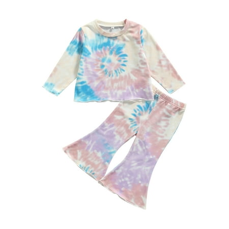 Sunisery 2Pcs Toddler Baby Girls Fall Tie Dye Outfits Long Sleeve Pullover Tops+Flared Trousers Clothes Pink 1-2 Years
Sunisery 2Pcs Toddler Baby Girls Fall Tie Dye Outfits Long Sleeve Pullover Tops+Flared Trousers Clothes Pink 1-2 Years