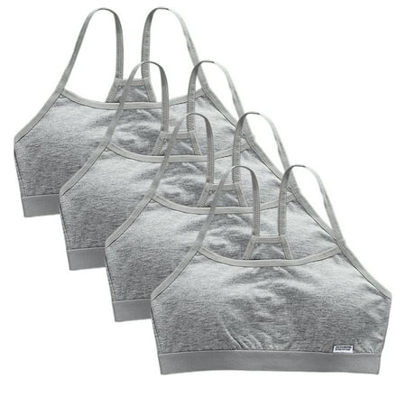 LICHENGTAI 4pcs Girls Bra Cotton Vest Bra Full Cup Breathable Bra with Chest Pads for Adolescent Girls One Size Grey
LICHENGTAI 4pcs Girls Bra Cotton Vest Bra Full Cup Breathable Bra with Chest Pads for Adolescent Girls One Size Grey