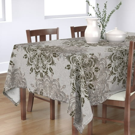 Cotton Sateen Tablecloth 70 x 144 - Mandala Pattern Light Gray Lilac Floral Modern Print Custom Table Linens by Spoonflower
Cotton Sateen Tablecloth 70 x 144 - Mandala Pattern Light Gray Lilac Floral Modern Print Custom Table Linens by Spoonflower