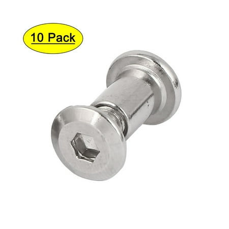 Unique Bargains Metal Hex Socket Countersunk Screw Bolts Nuts Fasteners 6mmx10mm 10pcs
Unique Bargains Metal Hex Socket Countersunk Screw Bolts Nuts Fasteners 6mmx10mm 10pcs