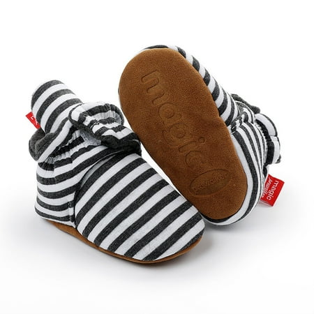 NEGJ Warm Stay Winter Girl Baby Shoes Crib Boy Slipper Non-Slip On Bootie Baby Shoes